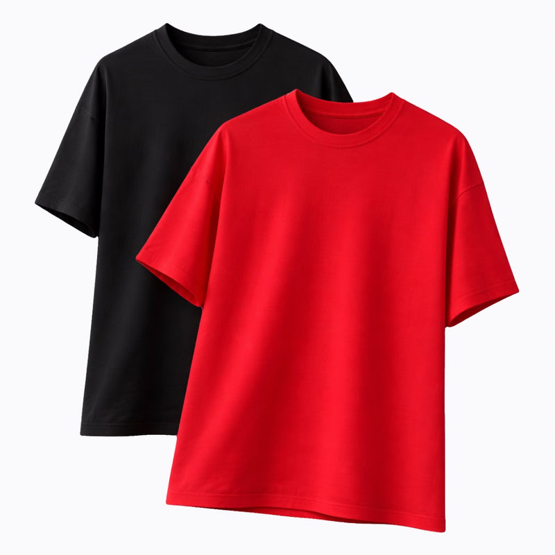 12 Poleras Oversize 2 Colores
